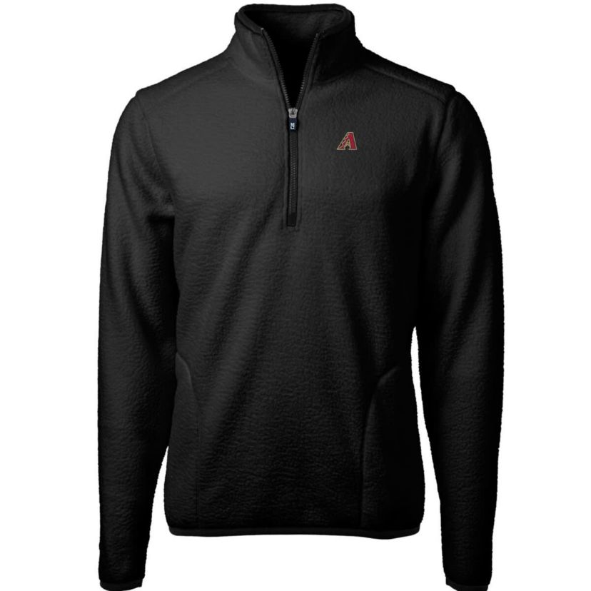 MLB Arizona Diamondbacks Cascade Eco Sherpa Fleece Quarter-Zip Pullover Jacket