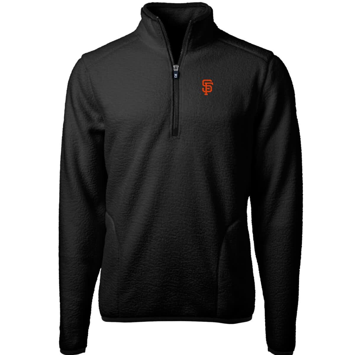 MLB San Francisco Giants Cascade Eco Sherpa Fleece Quarter-Zip Pullover Jacket