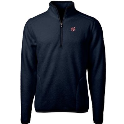 MLB Washington Nationals Cascade Eco Sherpa Fleece Quarter-Zip Pullover Jacket