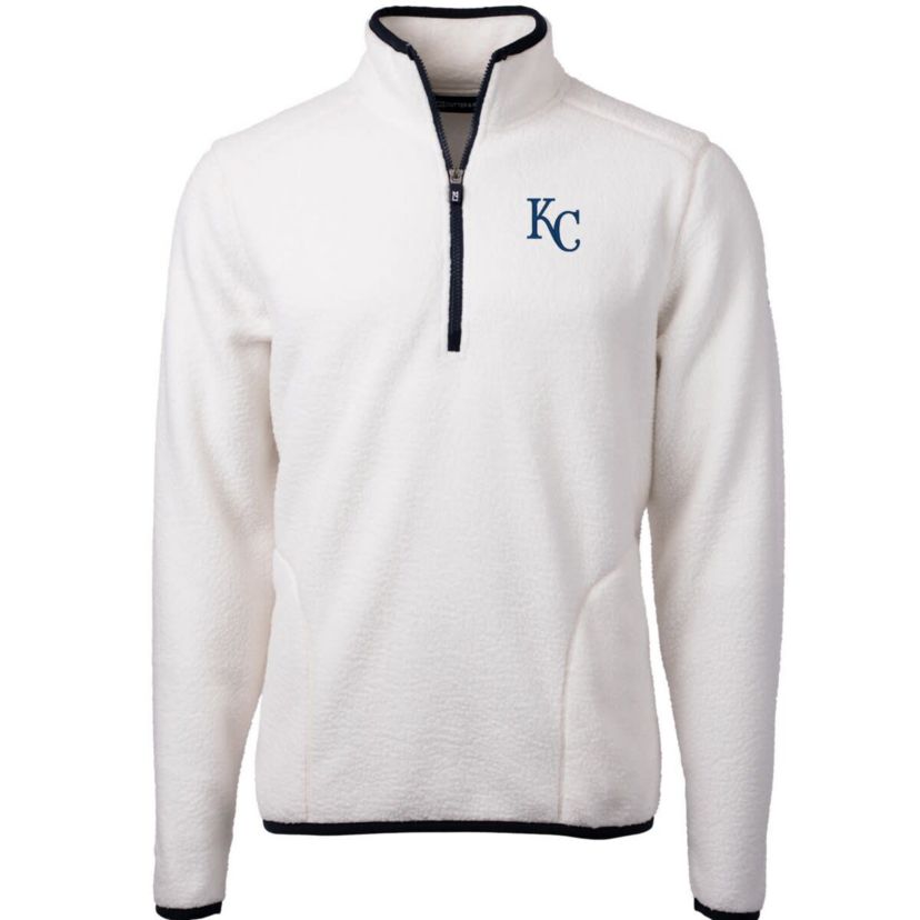 MLB Kansas City Royals Cascade Eco Sherpa Fleece Quarter-Zip Pullover Jacket