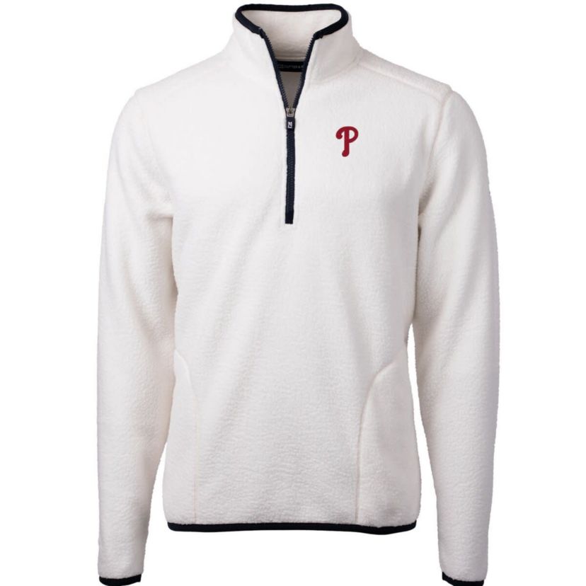 MLB Philadelphia Phillies Cascade Eco Sherpa Fleece Quarter-Zip Pullover Jacket