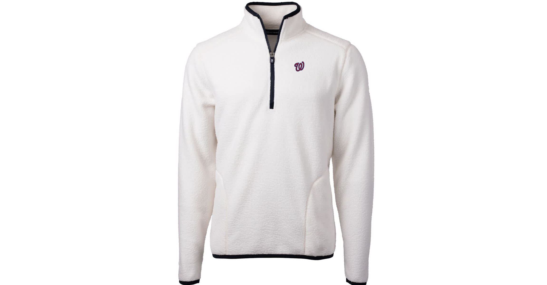 MLB Washington Nationals Cascade Eco Sherpa Fleece Quarter-Zip Pullover Jacket