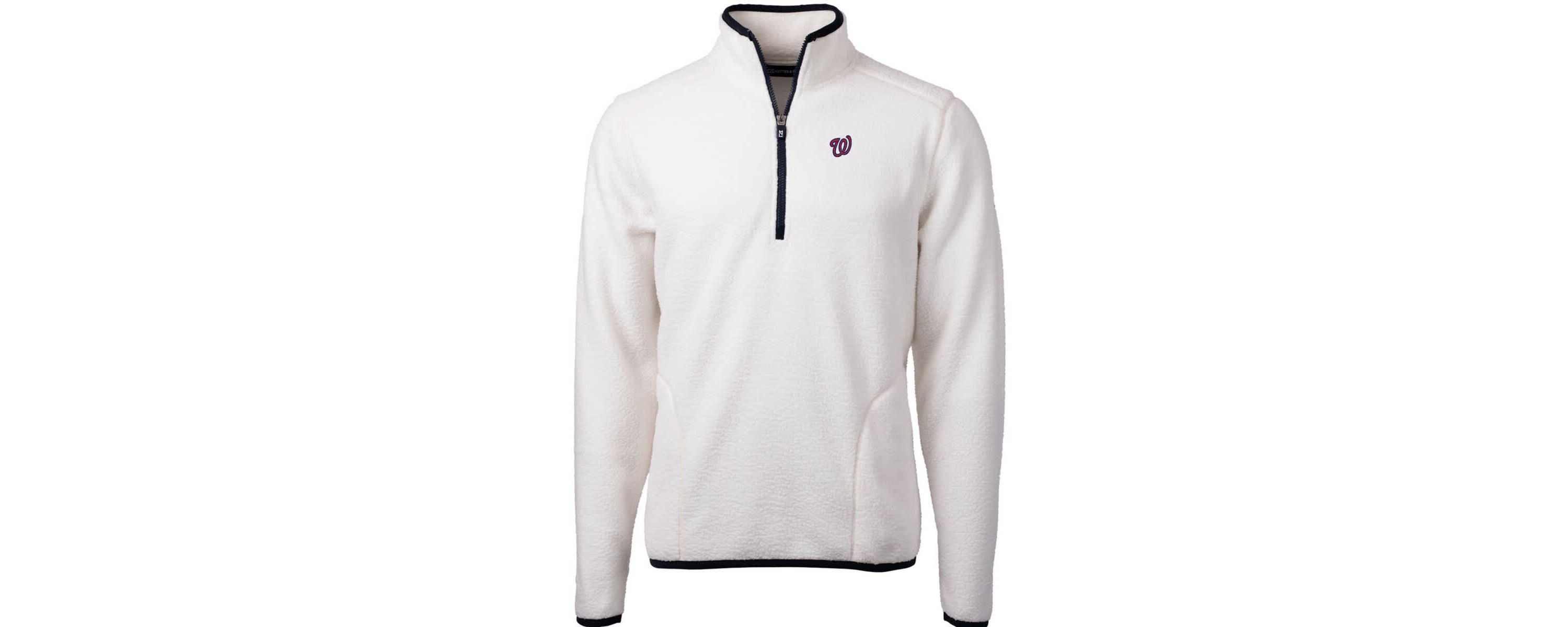 MLB Washington Nationals Cascade Eco Sherpa Fleece Quarter-Zip Pullover Jacket