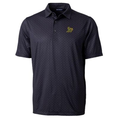 MLB Oakland Athletics Pike Double Dot Print Stretch Polo