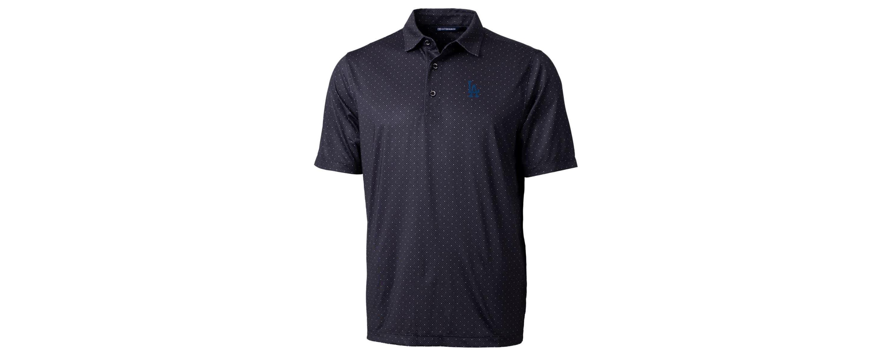 MLB Los Angeles Dodgers Pike Double Dot Print Stretch Polo
