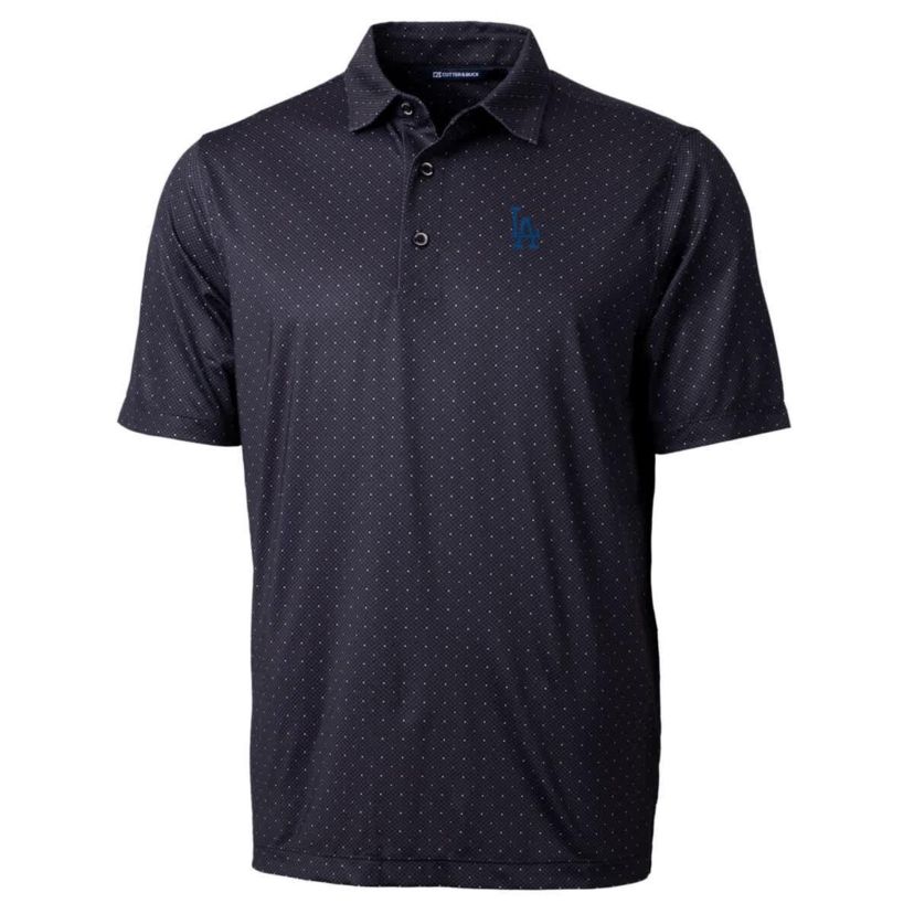 MLB Los Angeles Dodgers Pike Double Dot Print Stretch Polo