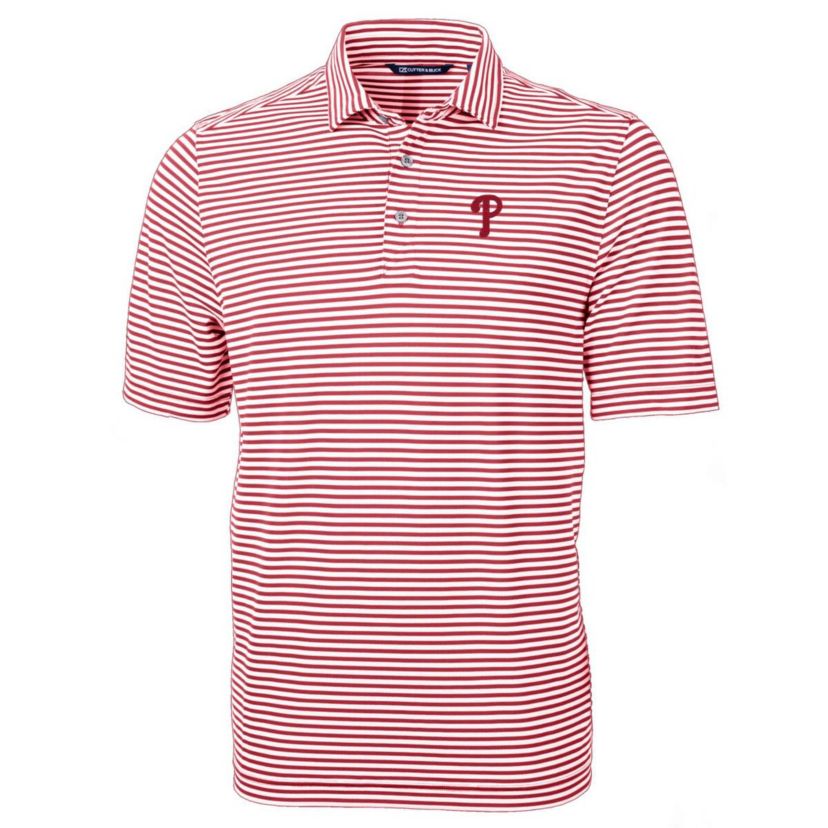 MLB Philadelphia Phillies Virtue Eco Pique Stripe Recycled Polo