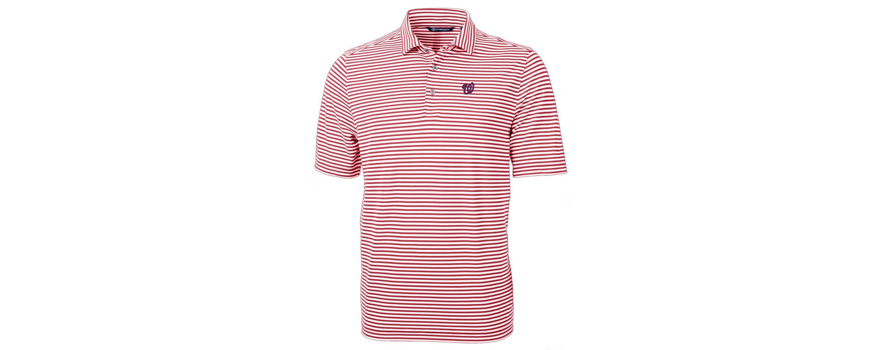 MLB Washington Nationals Virtue Eco Pique Stripe Recycled Polo