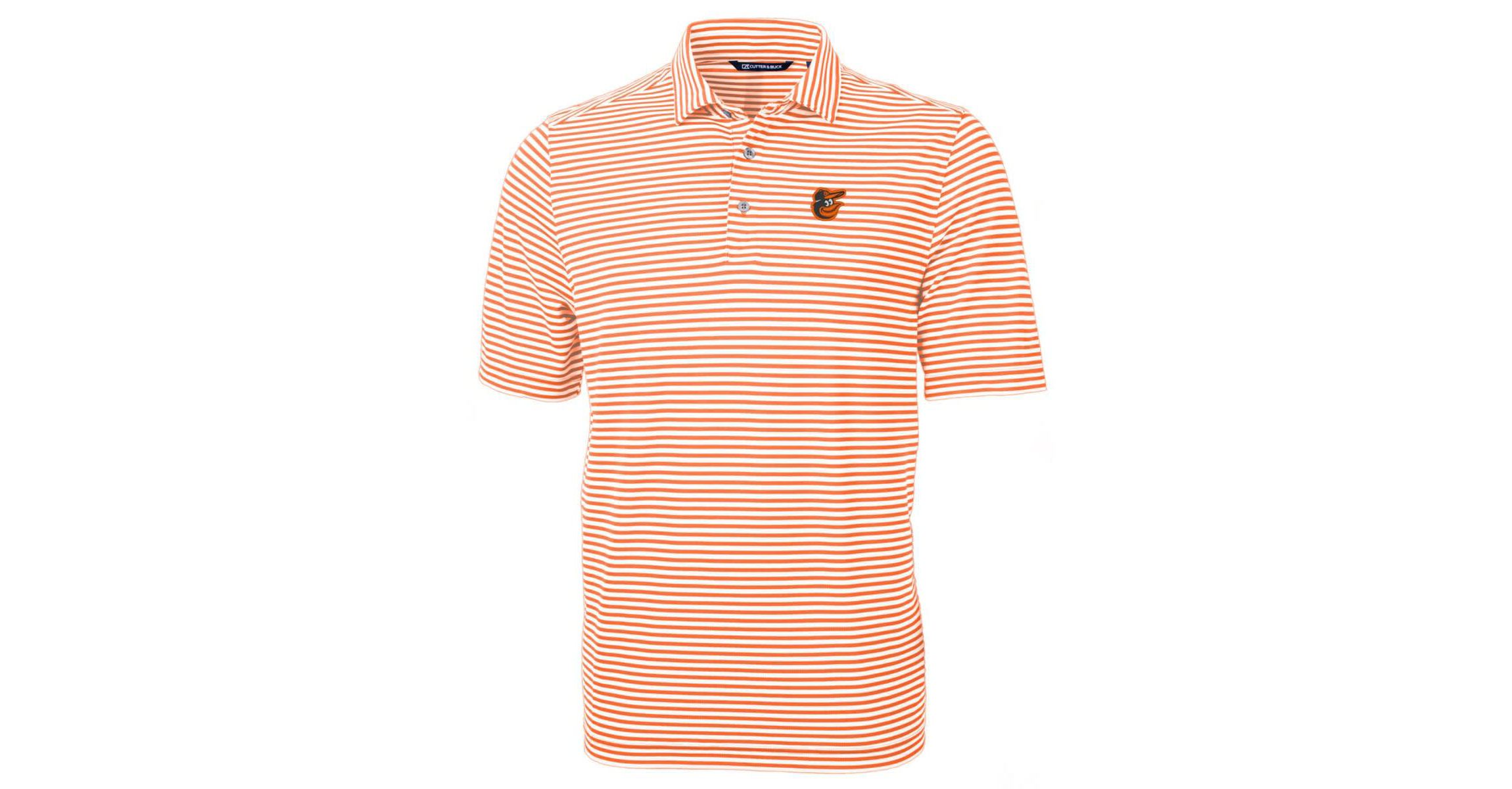 MLB Baltimore Orioles Virtue Eco Pique Stripe Recycled Polo