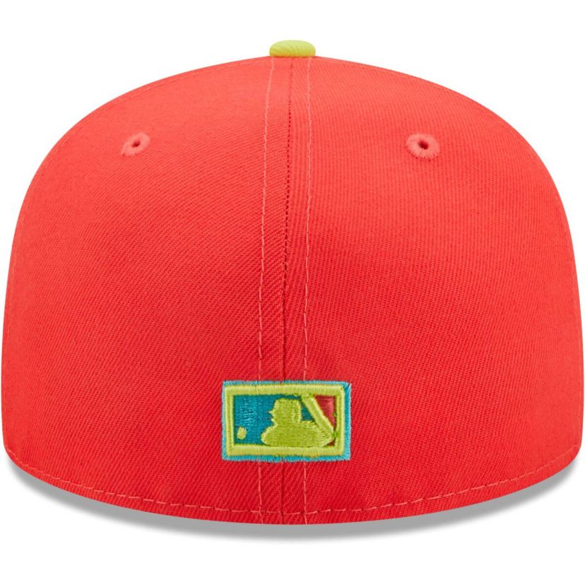 Boston Red Sox MLB Red/Neon Boston Sox Lava Highlighter Combo 59FIFTY Fitted Hat