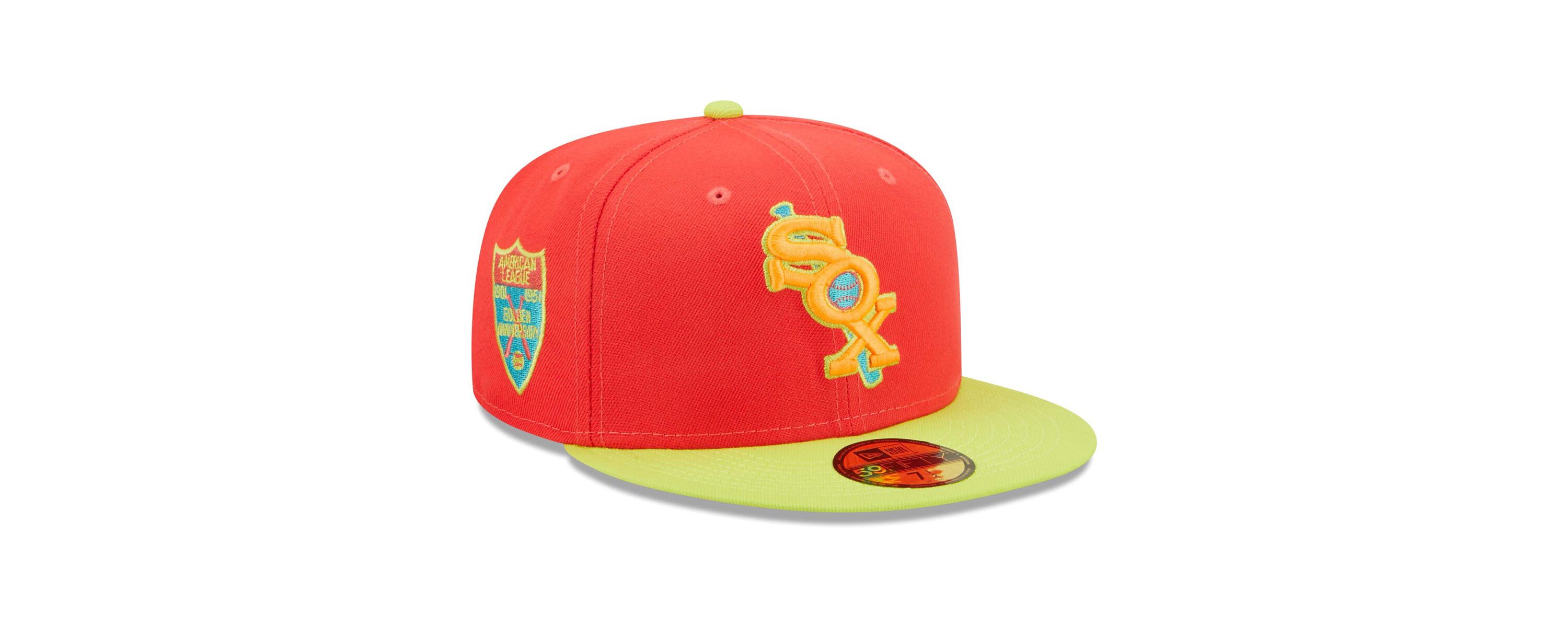 Chicago White Sox MLB Red/Neon Chicago Sox Lava Highlighter Combo 59FIFTY Fitted Hat