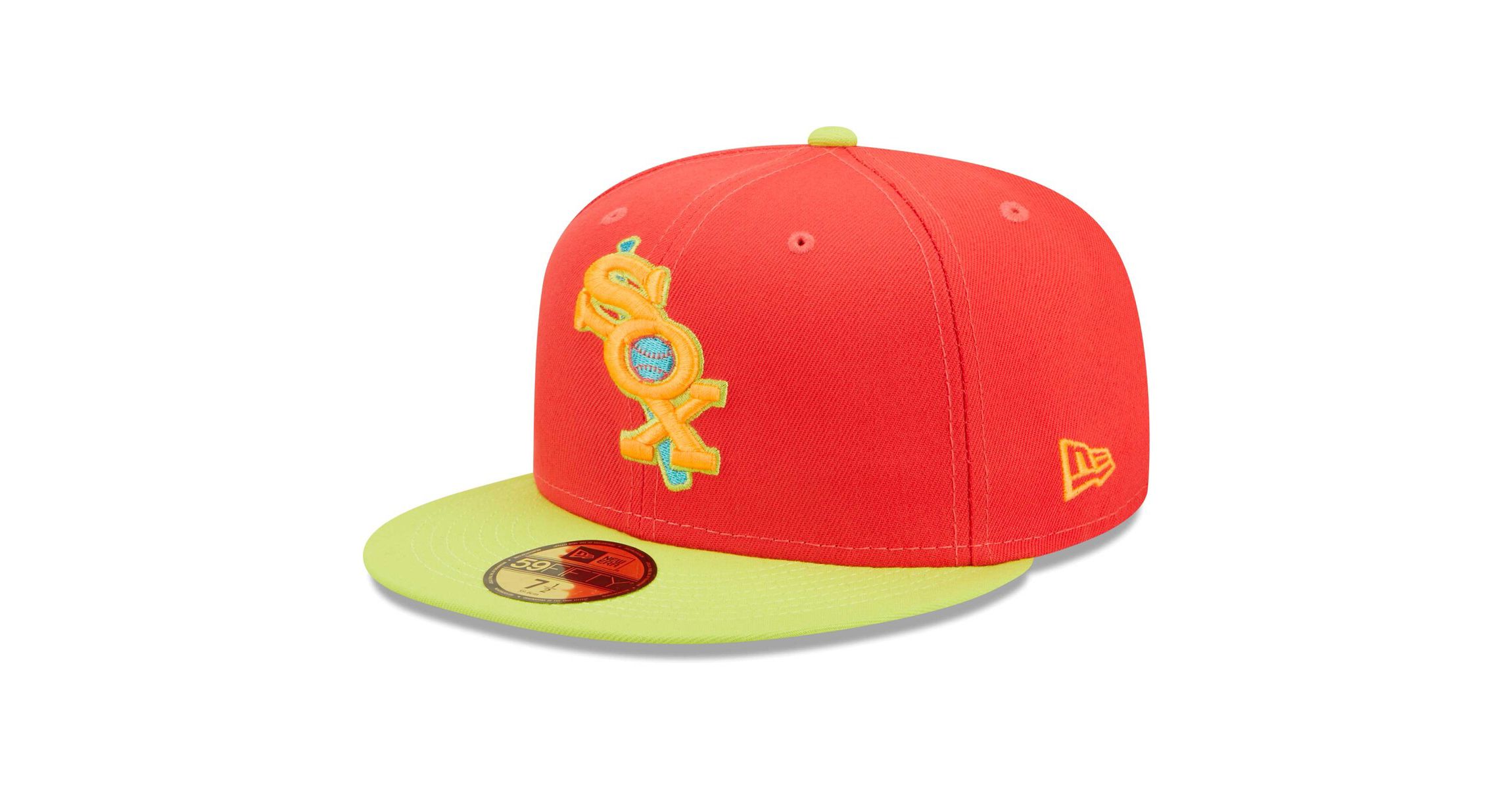 Chicago White Sox MLB Red/Neon Chicago Sox Lava Highlighter Combo 59FIFTY Fitted Hat