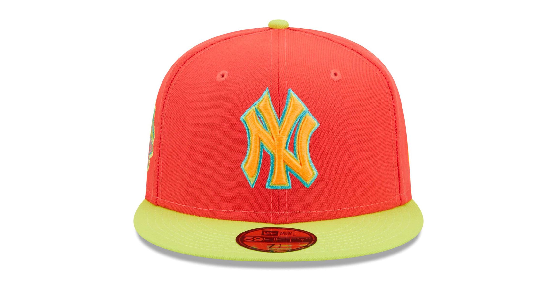 MLB Red/Neon New York Yankees Lava Highlighter Combo 59FIFTY Fitted Hat