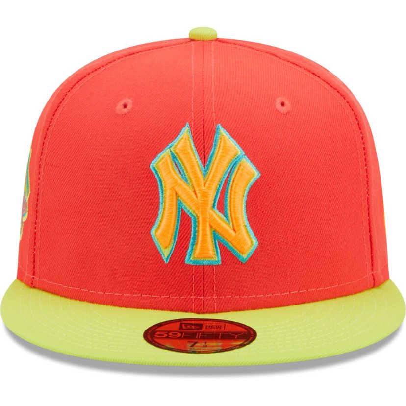 MLB Red/Neon New York Yankees Lava Highlighter Combo 59FIFTY Fitted Hat