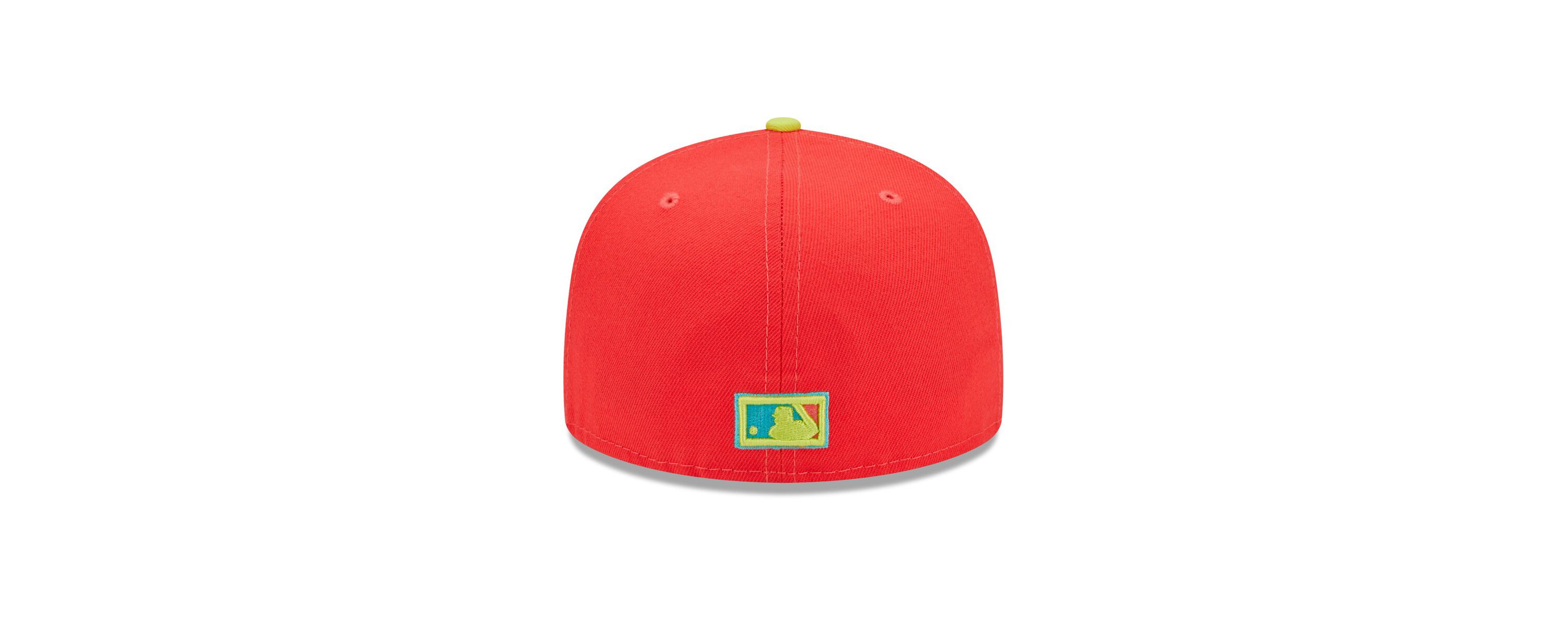 Oakland Athletics MLB Red/Neon Athletics 40th Anniversary Lava Highlighter Combo 59FIFTY Fitted Hat