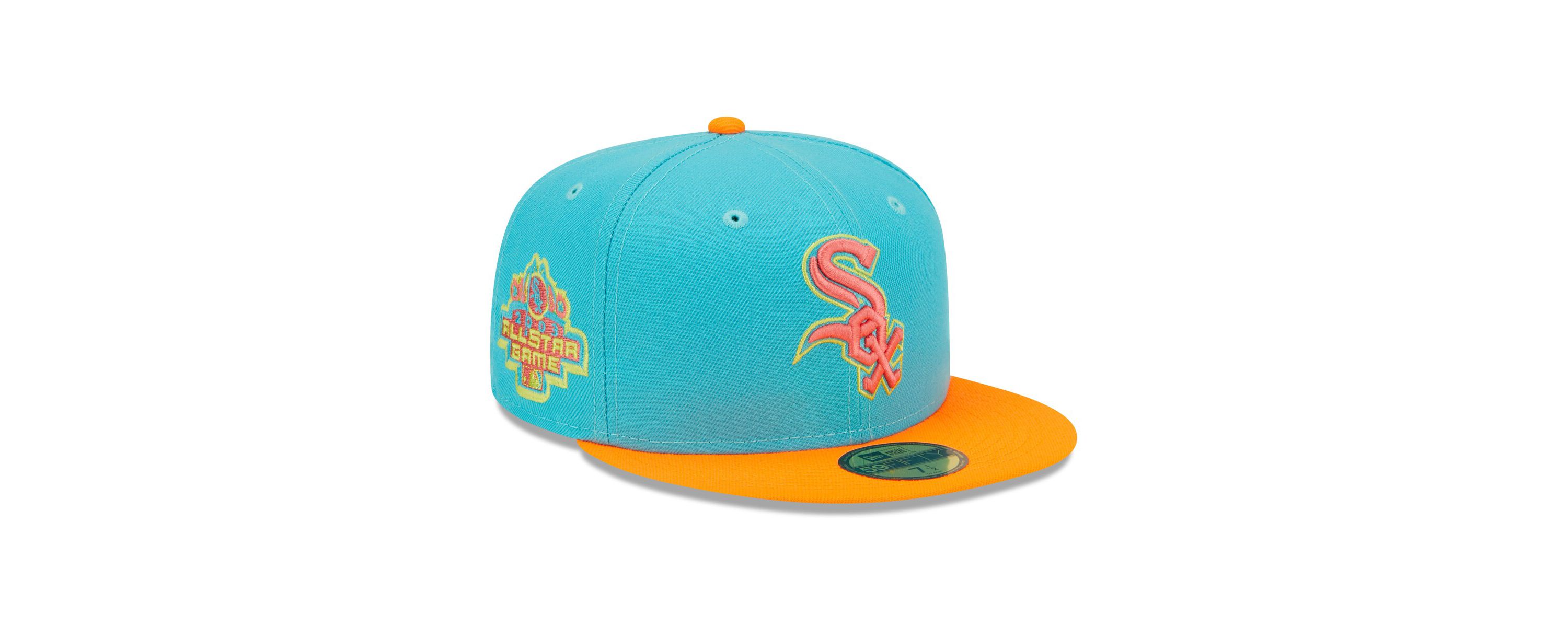 Chicago White Sox MLB Blue/Orange Chicago Sox Vice Highlighter 59FIFTY Fitted Hat