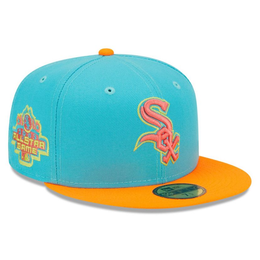 Chicago White Sox MLB Blue/Orange Chicago Sox Vice Highlighter 59FIFTY Fitted Hat