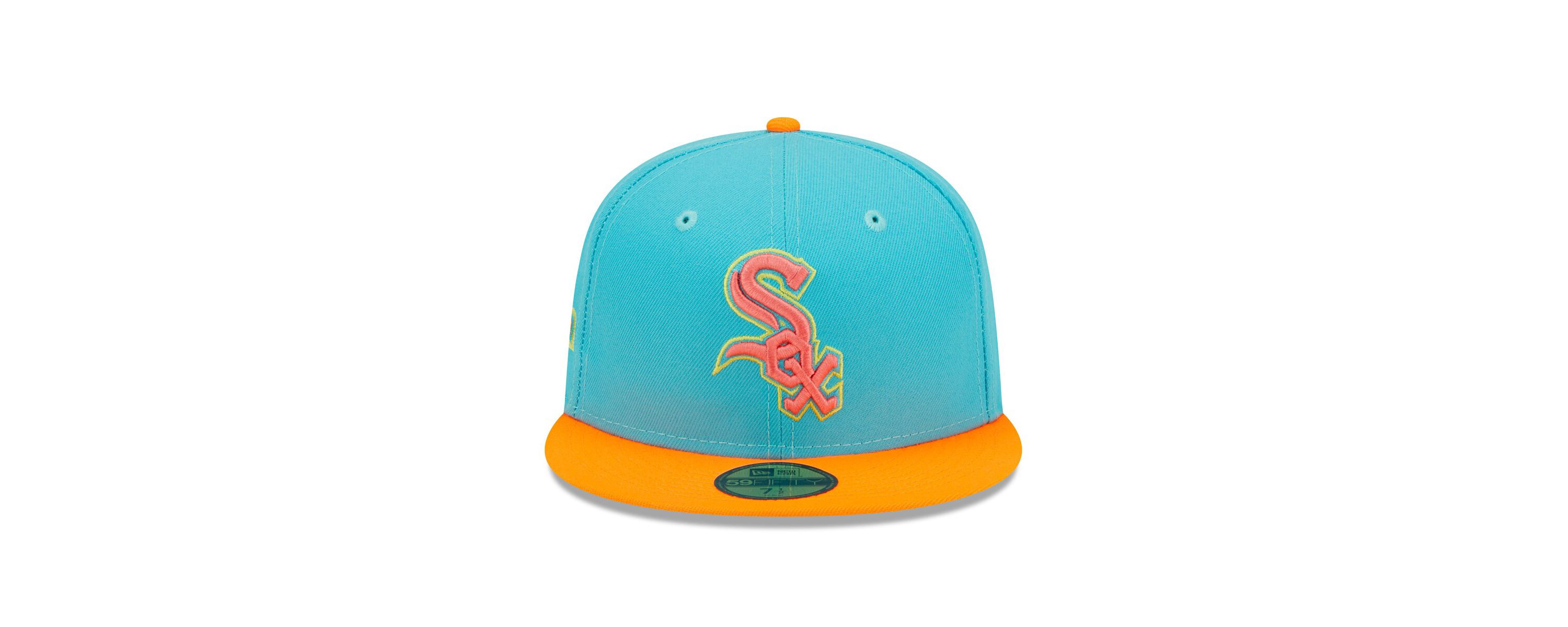 Chicago White Sox MLB Blue/Orange Chicago Sox Vice Highlighter 59FIFTY Fitted Hat