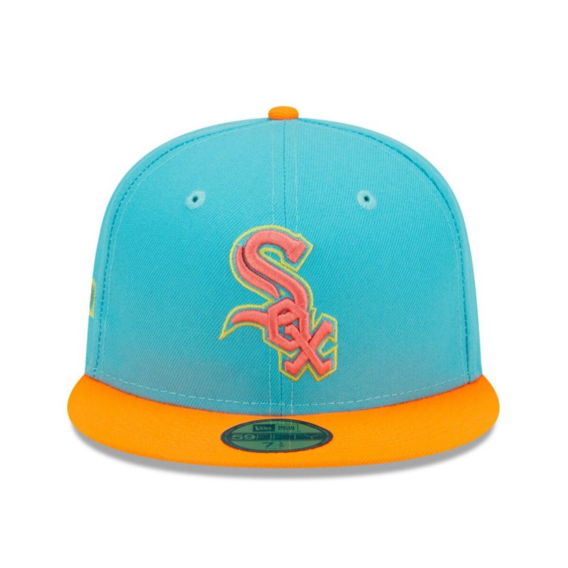 Chicago White Sox MLB Blue/Orange Chicago Sox Vice Highlighter 59FIFTY Fitted Hat