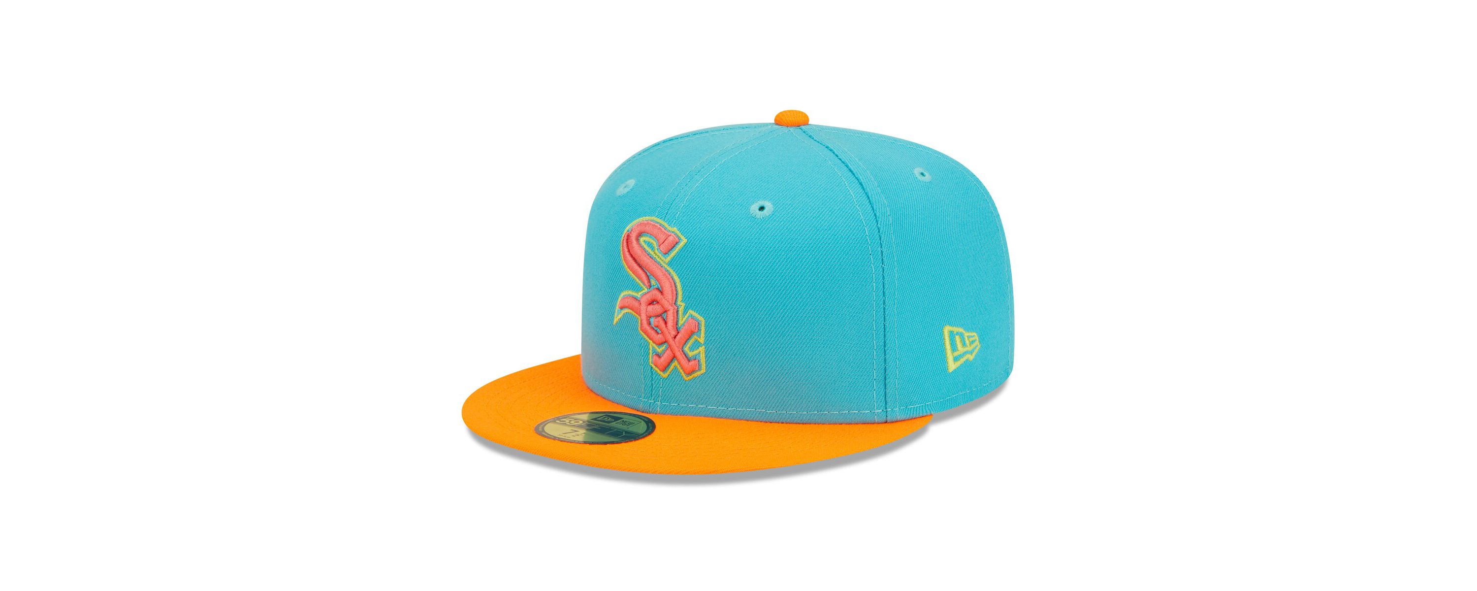 Chicago White Sox MLB Blue/Orange Chicago Sox Vice Highlighter 59FIFTY Fitted Hat
