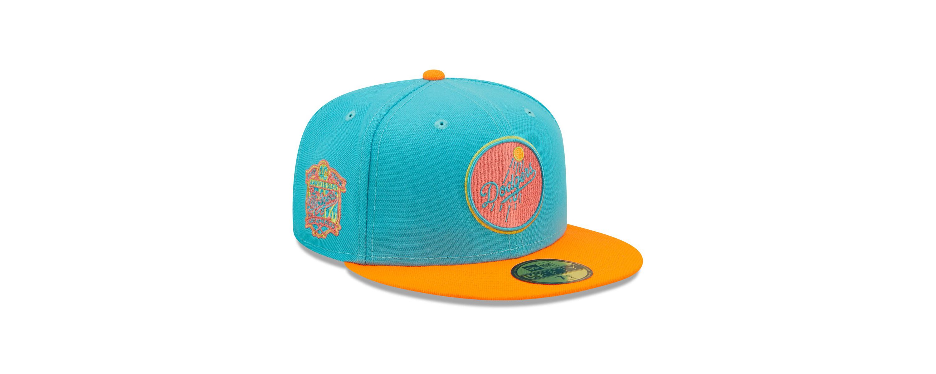 MLB Blue/Orange Los Angeles Dodgers Vice Highlighter 59FIFTY Fitted Hat