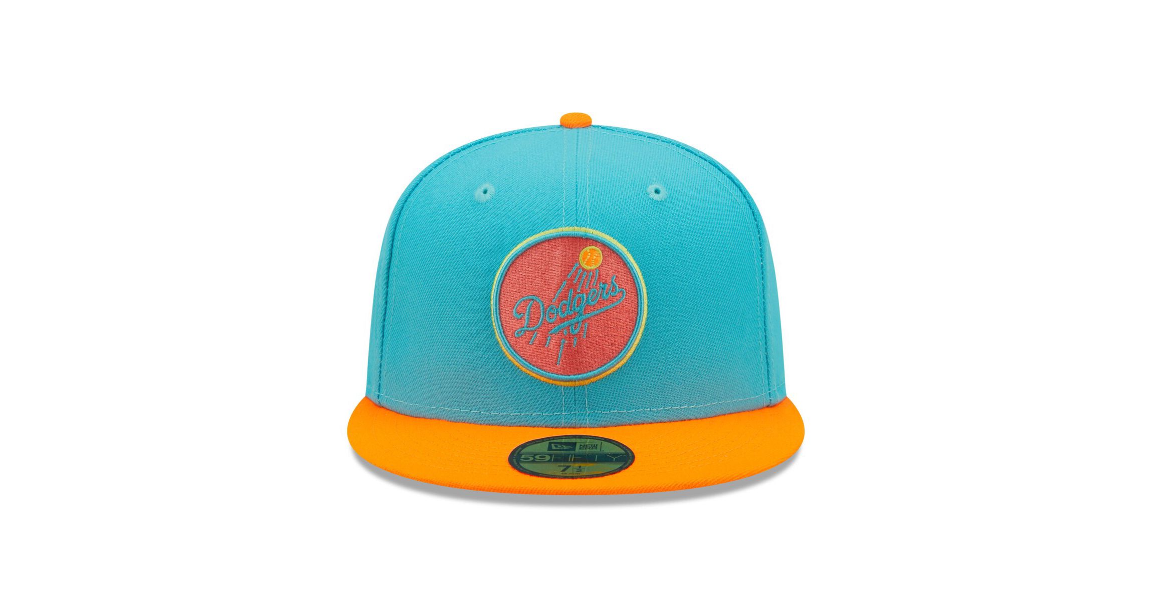 MLB Blue/Orange Los Angeles Dodgers Vice Highlighter 59FIFTY Fitted Hat