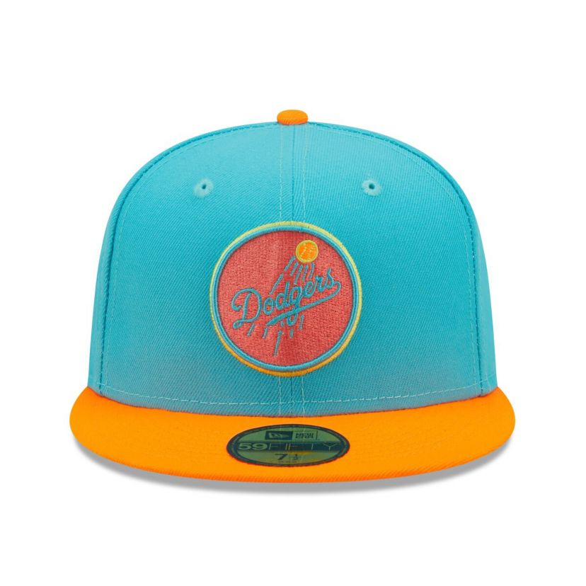 MLB Blue/Orange Los Angeles Dodgers Vice Highlighter 59FIFTY Fitted Hat