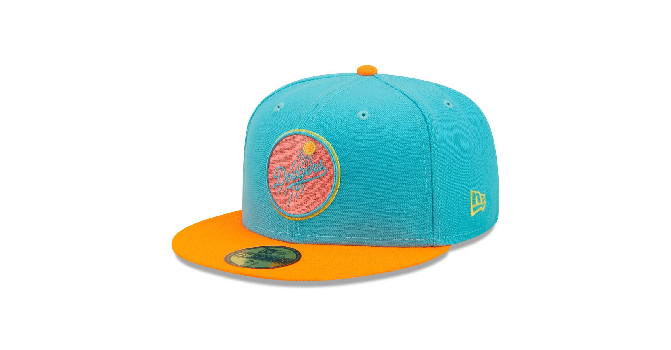 MLB Blue/Orange Los Angeles Dodgers Vice Highlighter 59FIFTY Fitted Hat