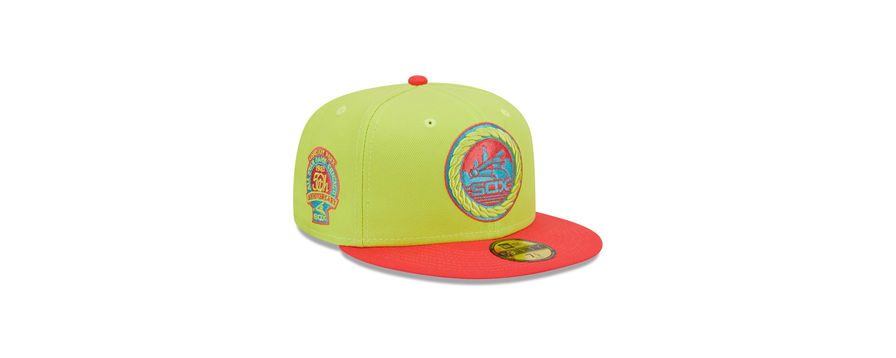 Chicago White Sox MLB Green/Red Chicago Sox 1983 MLB All-Star Game Cyber Highlighter 59FIFTY Fitted Hat