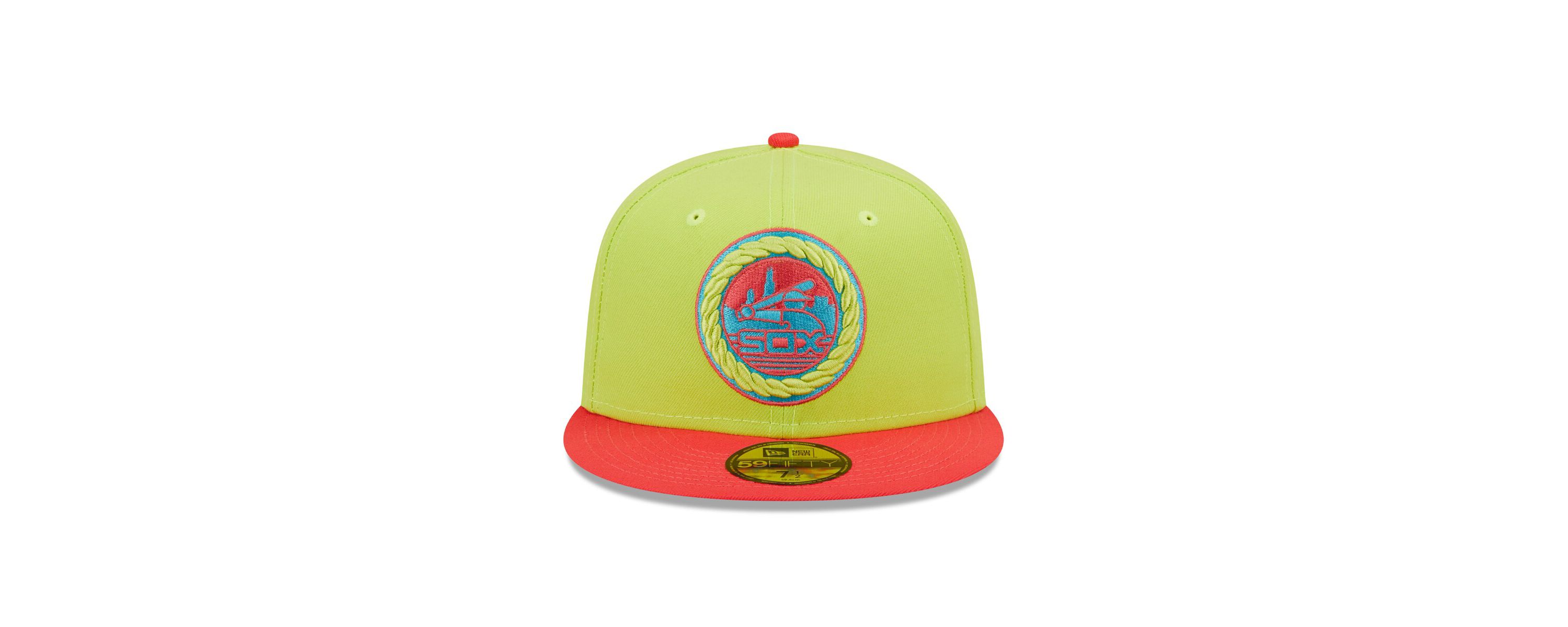 Chicago White Sox MLB Green/Red Chicago Sox 1983 MLB All-Star Game Cyber Highlighter 59FIFTY Fitted Hat