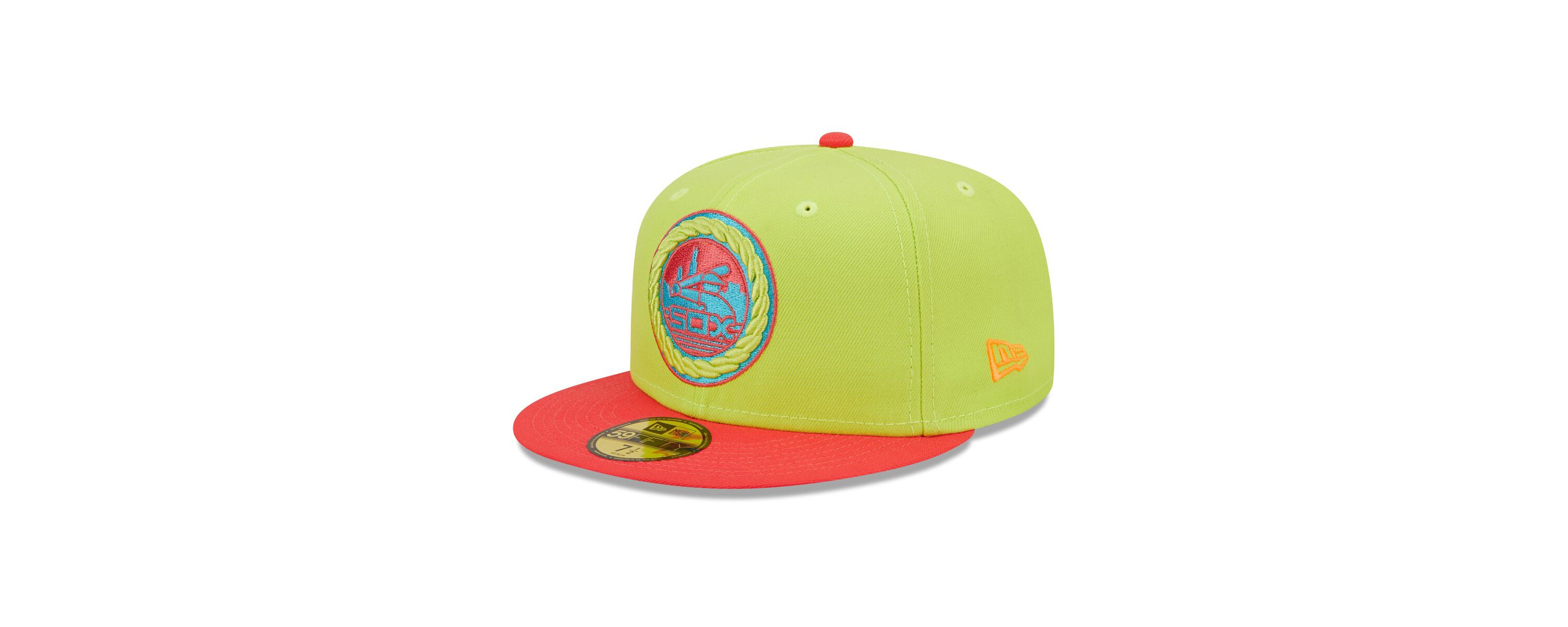 Chicago White Sox MLB Green/Red Chicago Sox 1983 MLB All-Star Game Cyber Highlighter 59FIFTY Fitted Hat