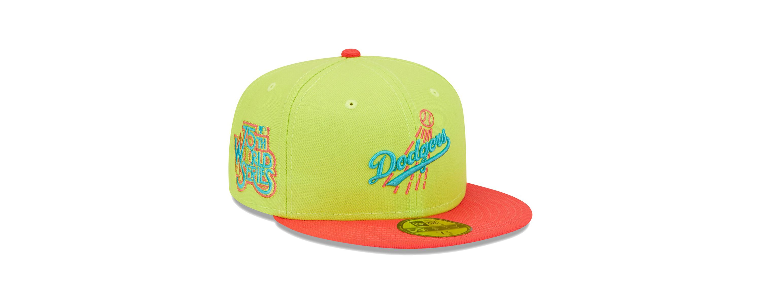 MLB Green/Red Los Angeles Dodgers Cyber Highlighter 59FIFTY Fitted Hat