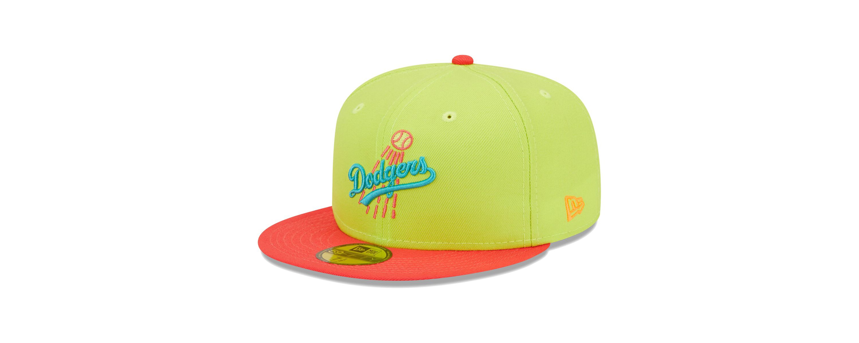 MLB Green/Red Los Angeles Dodgers Cyber Highlighter 59FIFTY Fitted Hat
