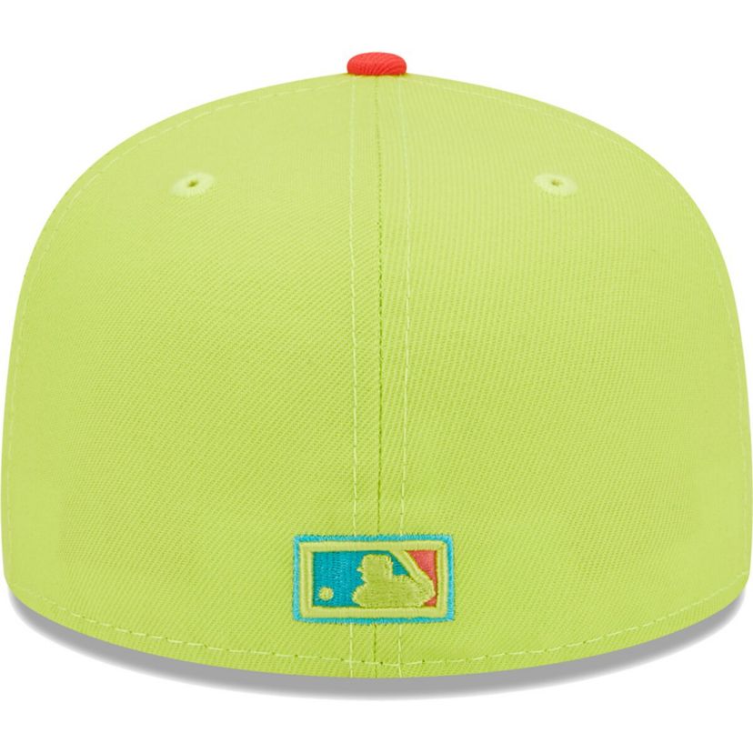 MLB Green/Red Los Angeles Dodgers Cyber Highlighter 59FIFTY Fitted Hat