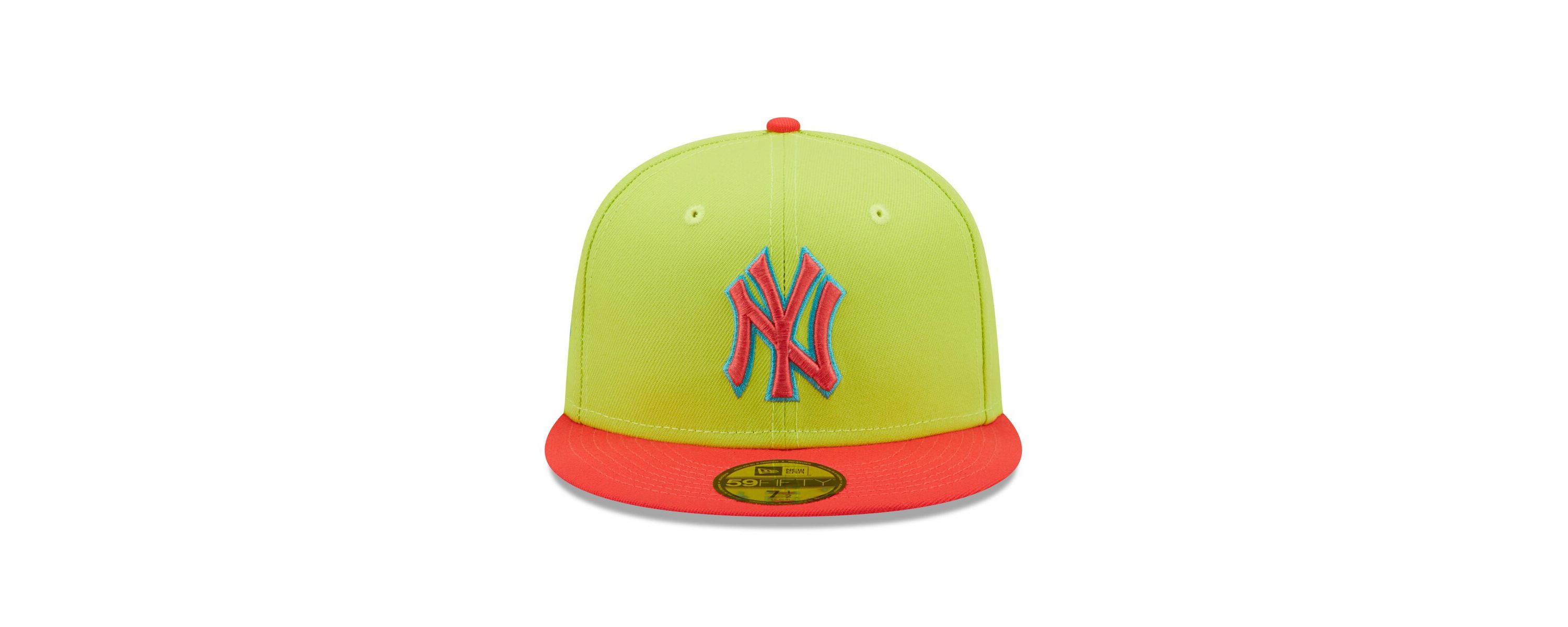 MLB Green/Red New York Yankees Cyber Highlighter 59FIFTY Fitted Hat
