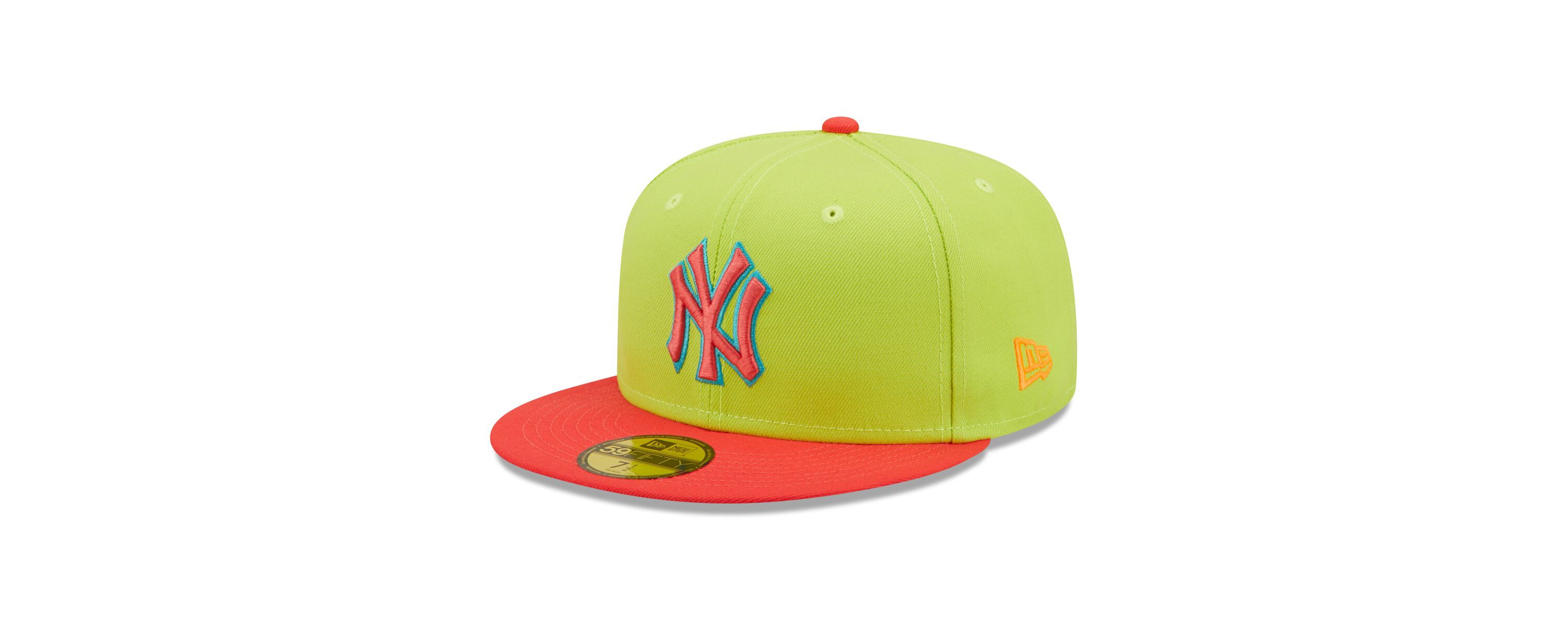 MLB Green/Red New York Yankees Cyber Highlighter 59FIFTY Fitted Hat