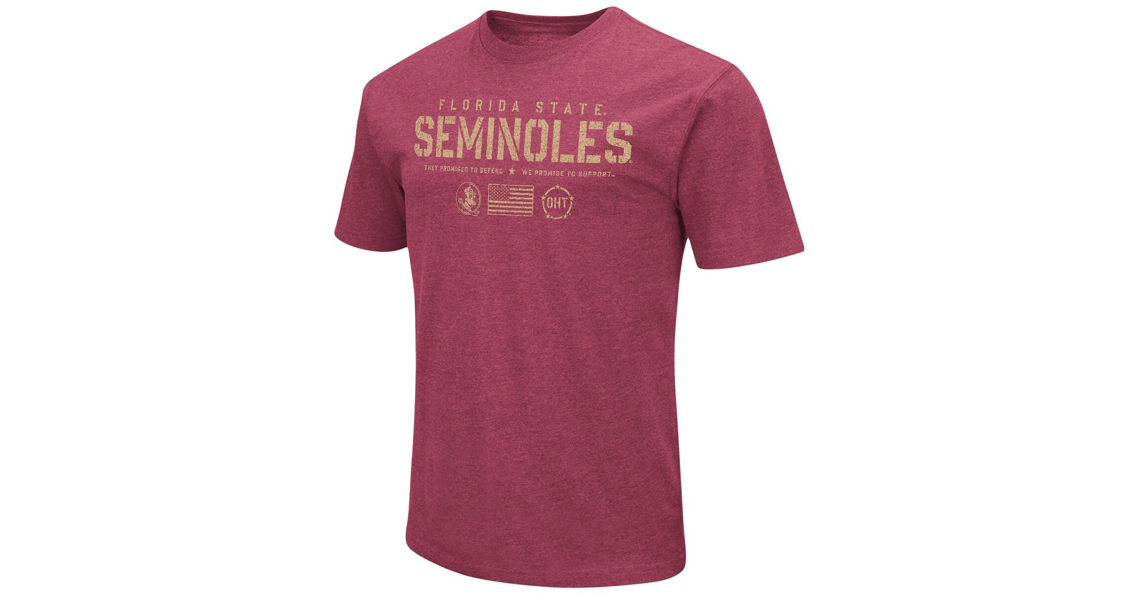NCAA Florida State Seminoles OHT Military Appreciation Flag 2.0 T-Shirt