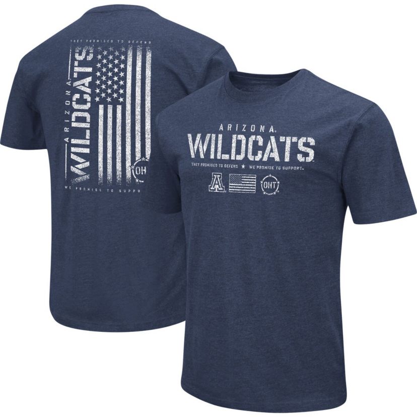 NCAA Arizona Wildcats OHT Military Appreciation Flag 2.0 T-Shirt
