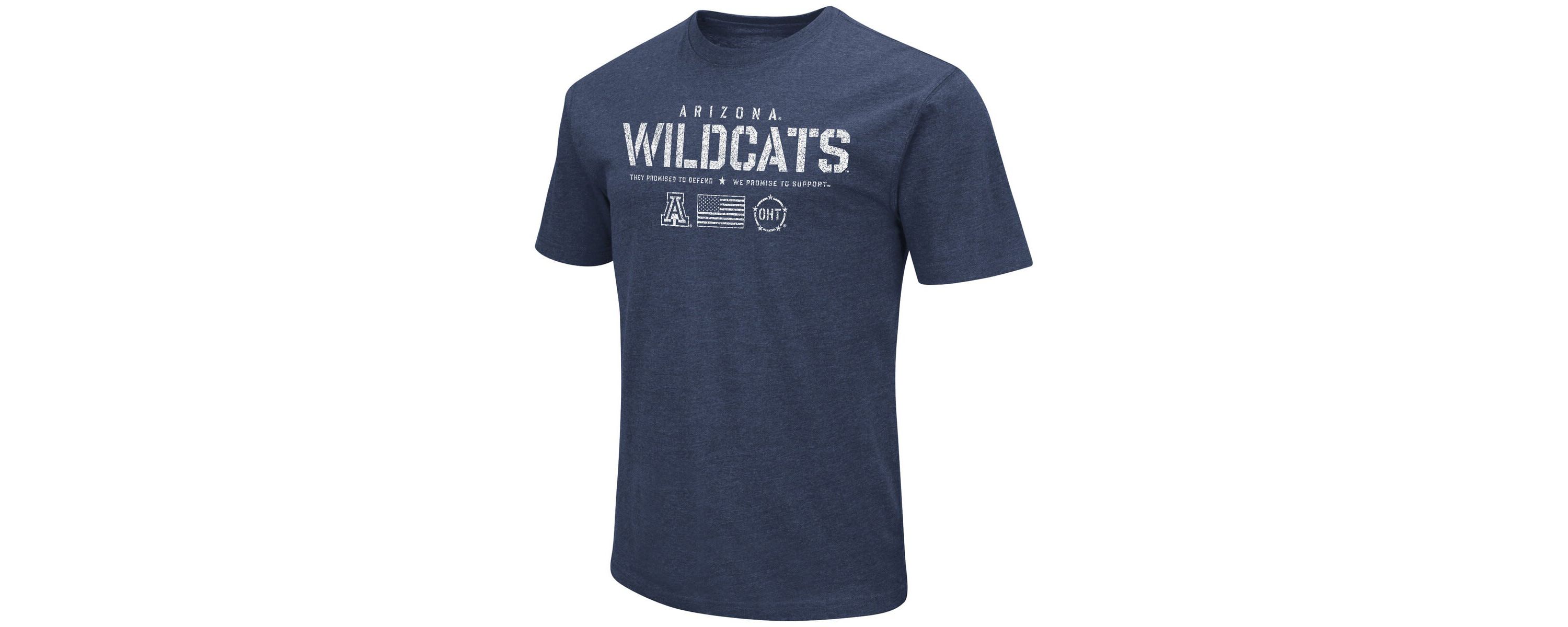 NCAA Arizona Wildcats OHT Military Appreciation Flag 2.0 T-Shirt