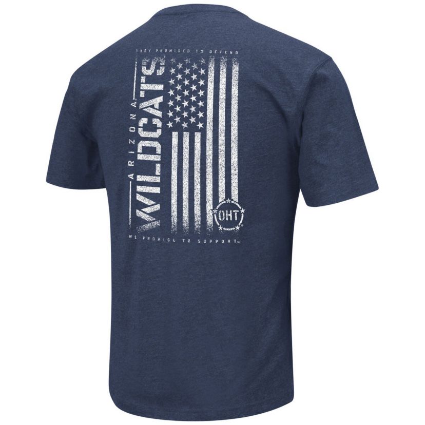 NCAA Arizona Wildcats OHT Military Appreciation Flag 2.0 T-Shirt