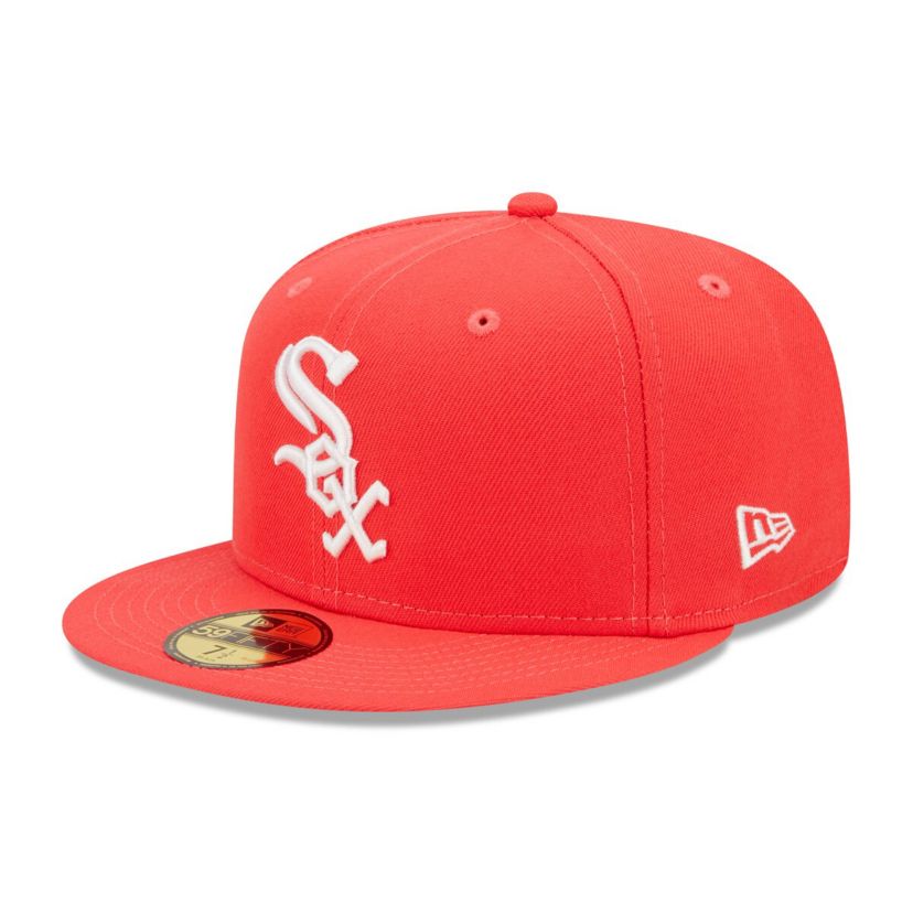 Chicago White Sox MLB Chicago Sox Lava Highlighter Logo 59FIFTY Fitted Hat
