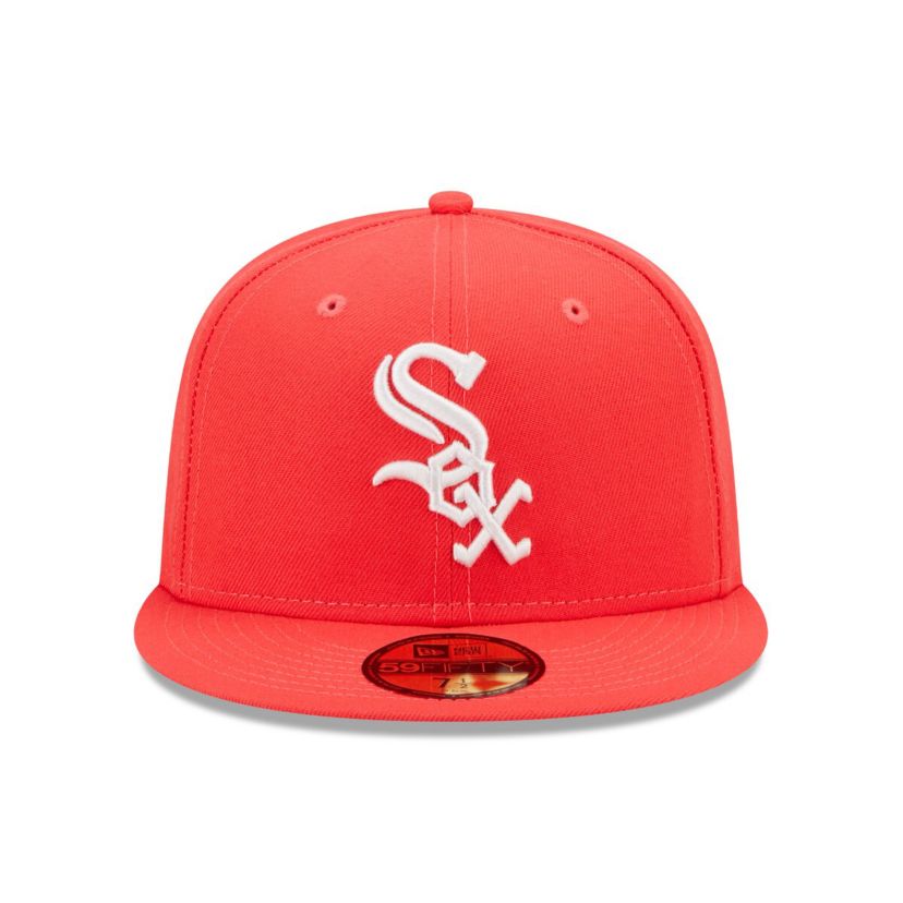 Chicago White Sox MLB Chicago Sox Lava Highlighter Logo 59FIFTY Fitted Hat