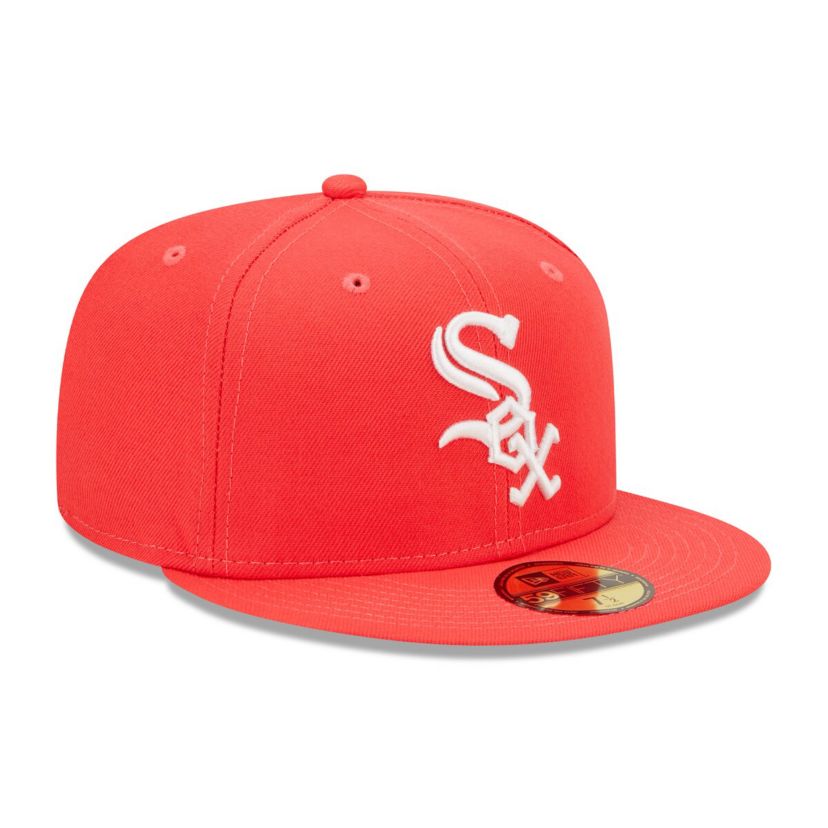 Chicago White Sox MLB Chicago Sox Lava Highlighter Logo 59FIFTY Fitted Hat
