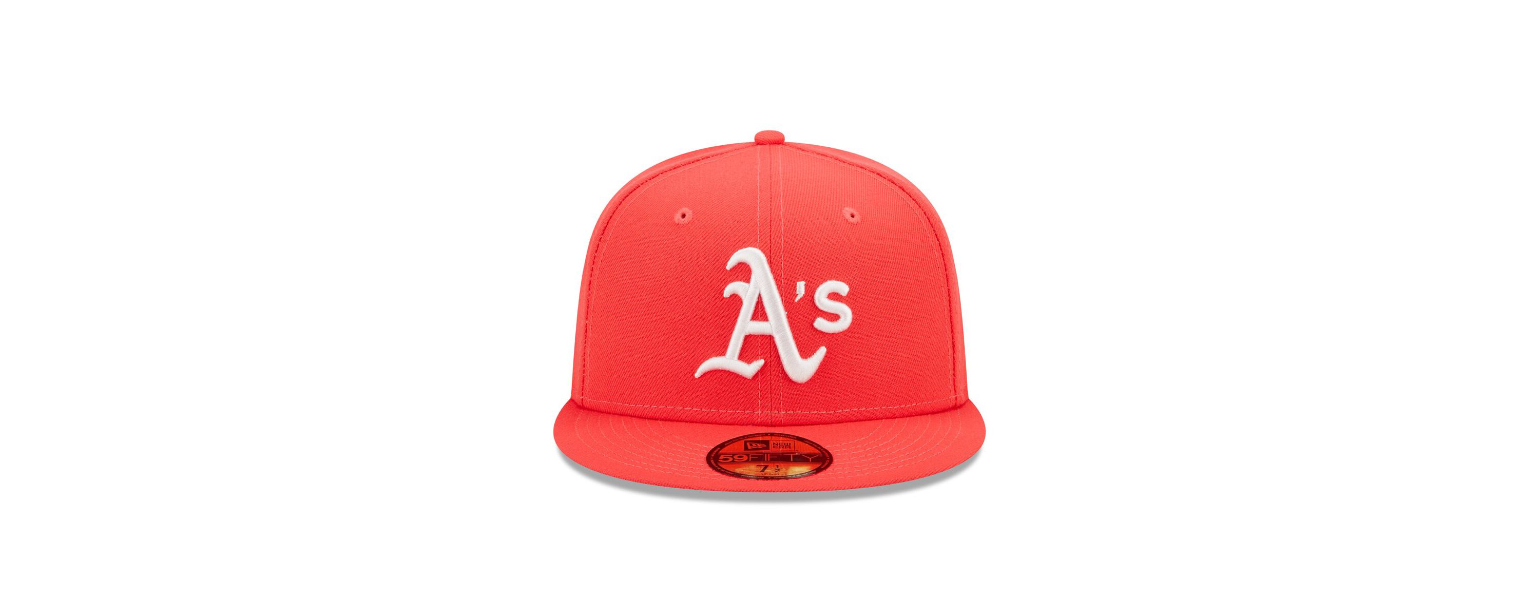 Oakland Athletics MLB Athletics Lava Highlighter Logo 59FIFTY Fitted Hat