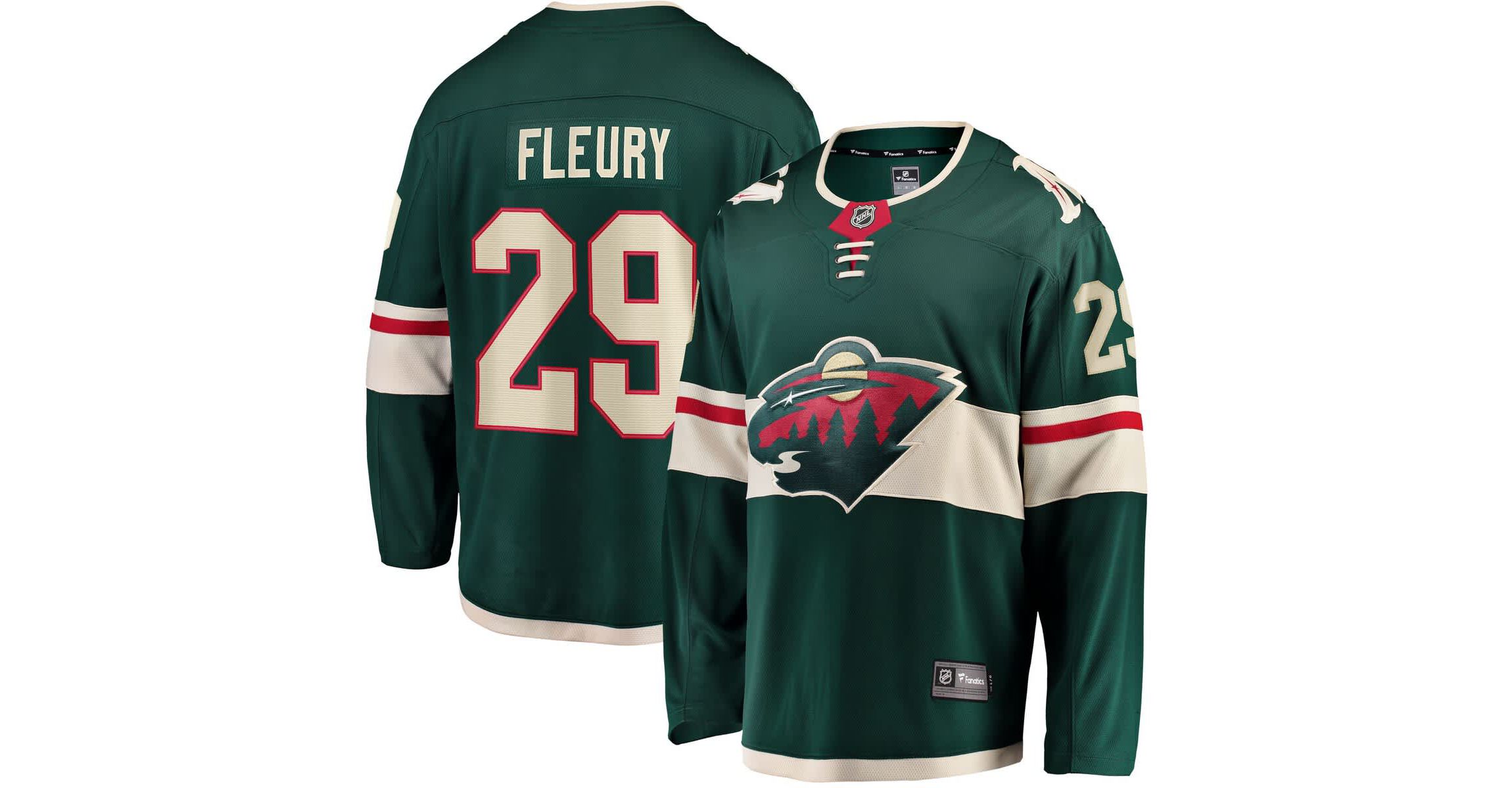 NHL Fanatics Marc-Andre Fleury Minnesota Wild Home Breakaway Player Jersey
