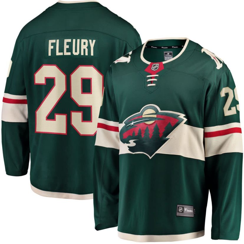 NHL Fanatics Marc-Andre Fleury Minnesota Wild Home Breakaway Player Jersey