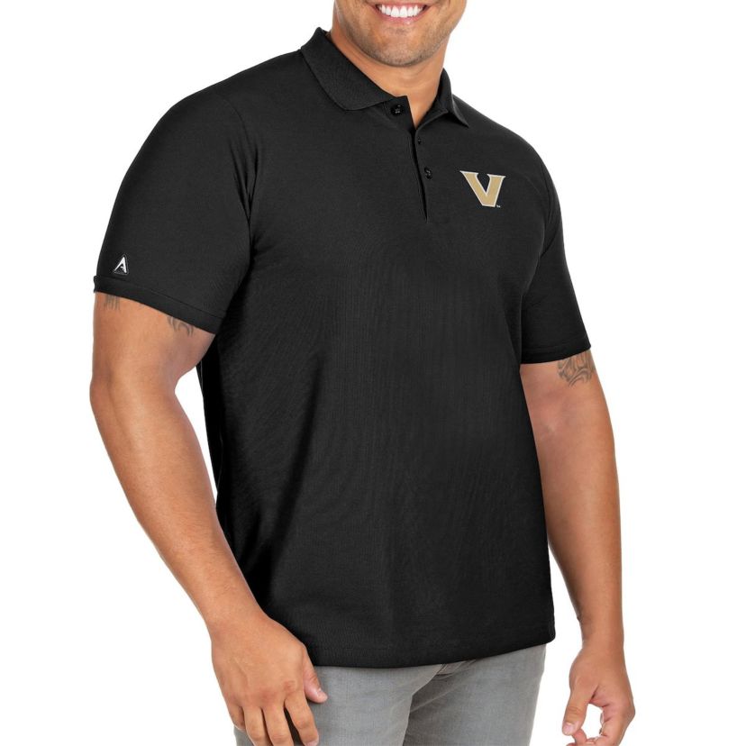 NCAA Vanderbilt Commodores Team Big & Tall Legacy Pique Polo