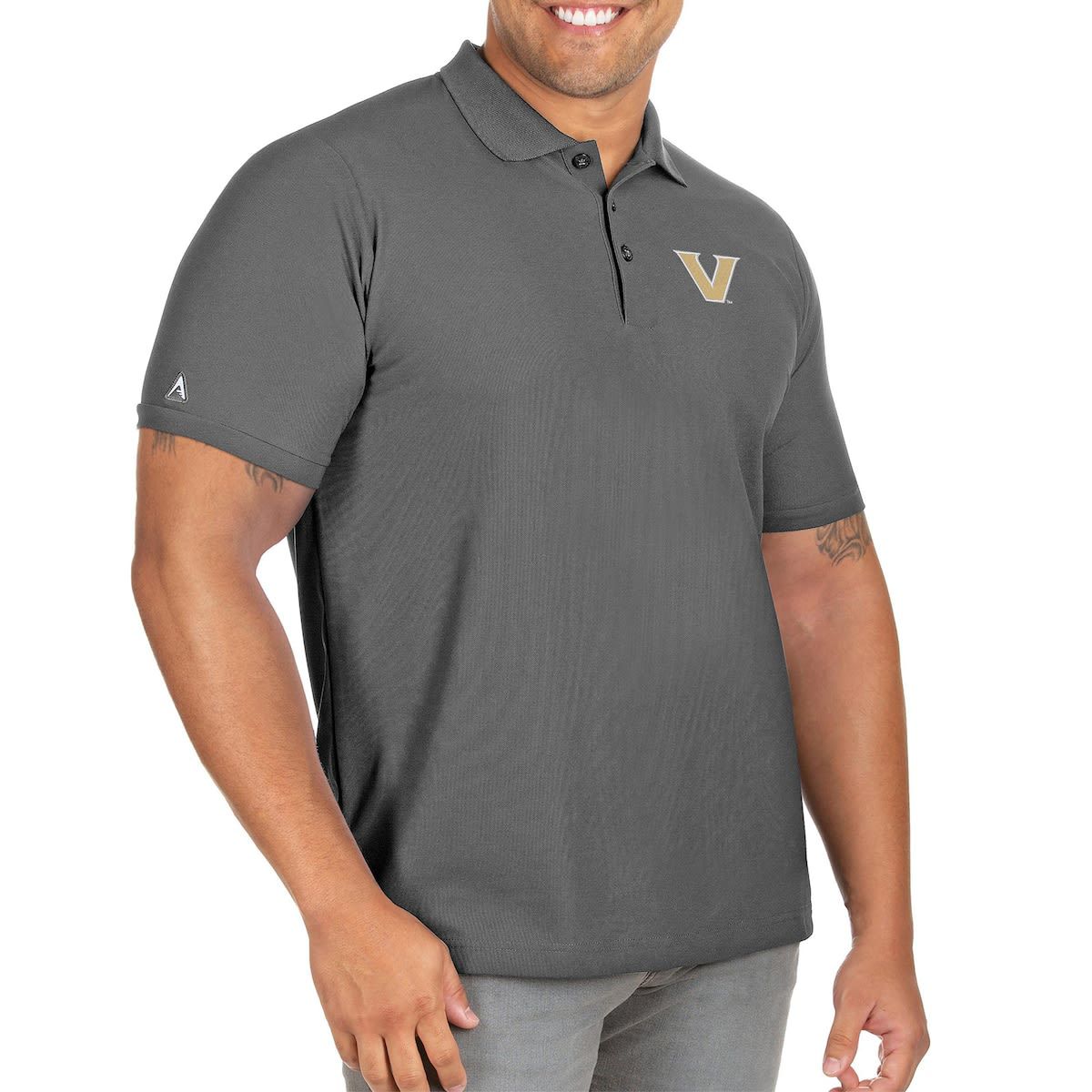 NCAA Vanderbilt Commodores Big & Tall Legacy Pique Polo