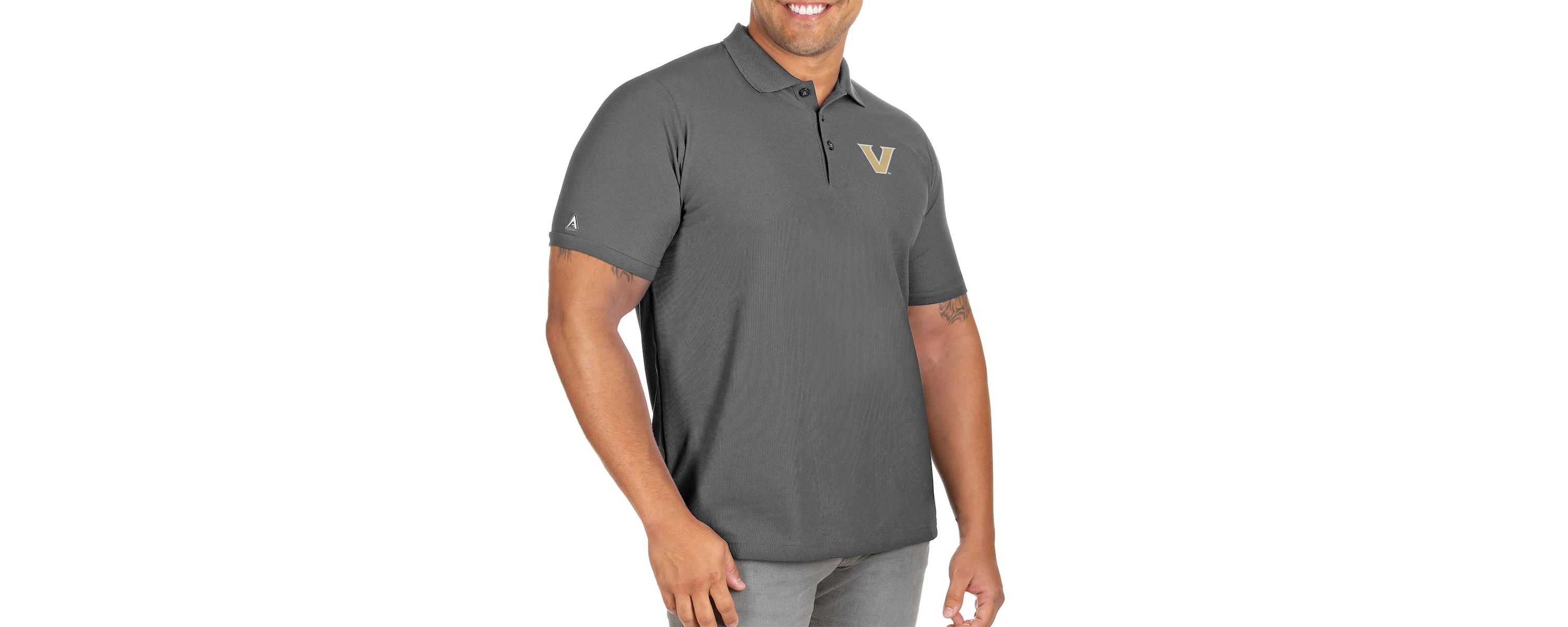 NCAA Vanderbilt Commodores Big & Tall Legacy Pique Polo