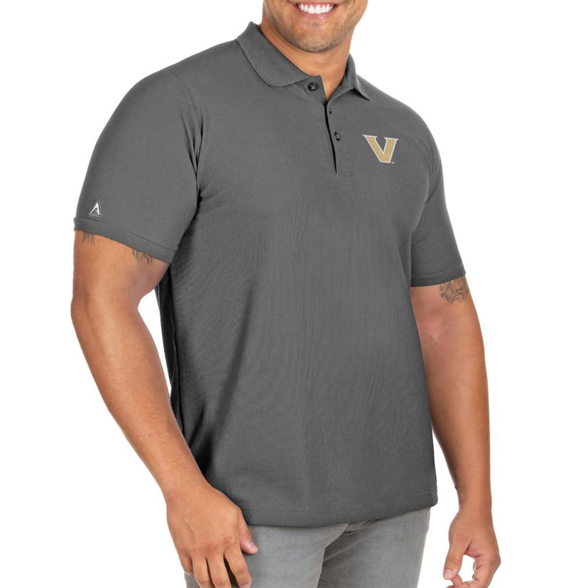 NCAA Vanderbilt Commodores Big & Tall Legacy Pique Polo